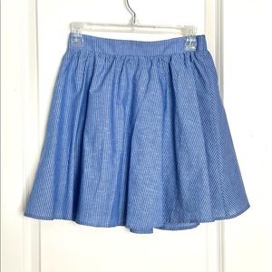 NWT Express Fully Lined Blue/White skirt XS